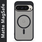 For Google Pixel 9 Pro Matte Finish Back Case Cover (MagSafe Compatible | Translucent Soft Touch | Slim and Unbreakable)