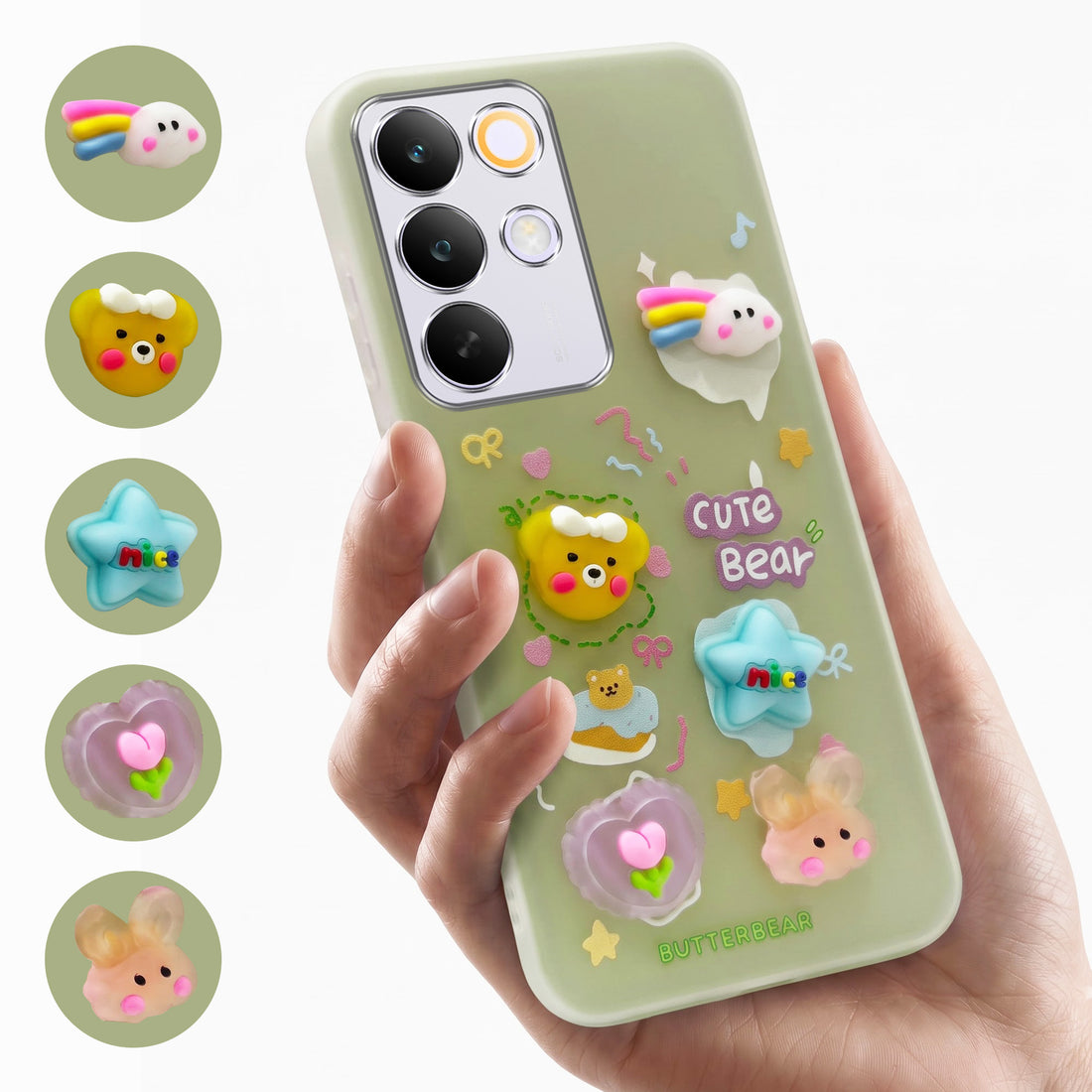 For Realme C85 5G | Realme Narzo 90x Back Cover Case (3D Cute Cartoons | Hard Back Side Soft | Matte Premium Finish | HD Printing)