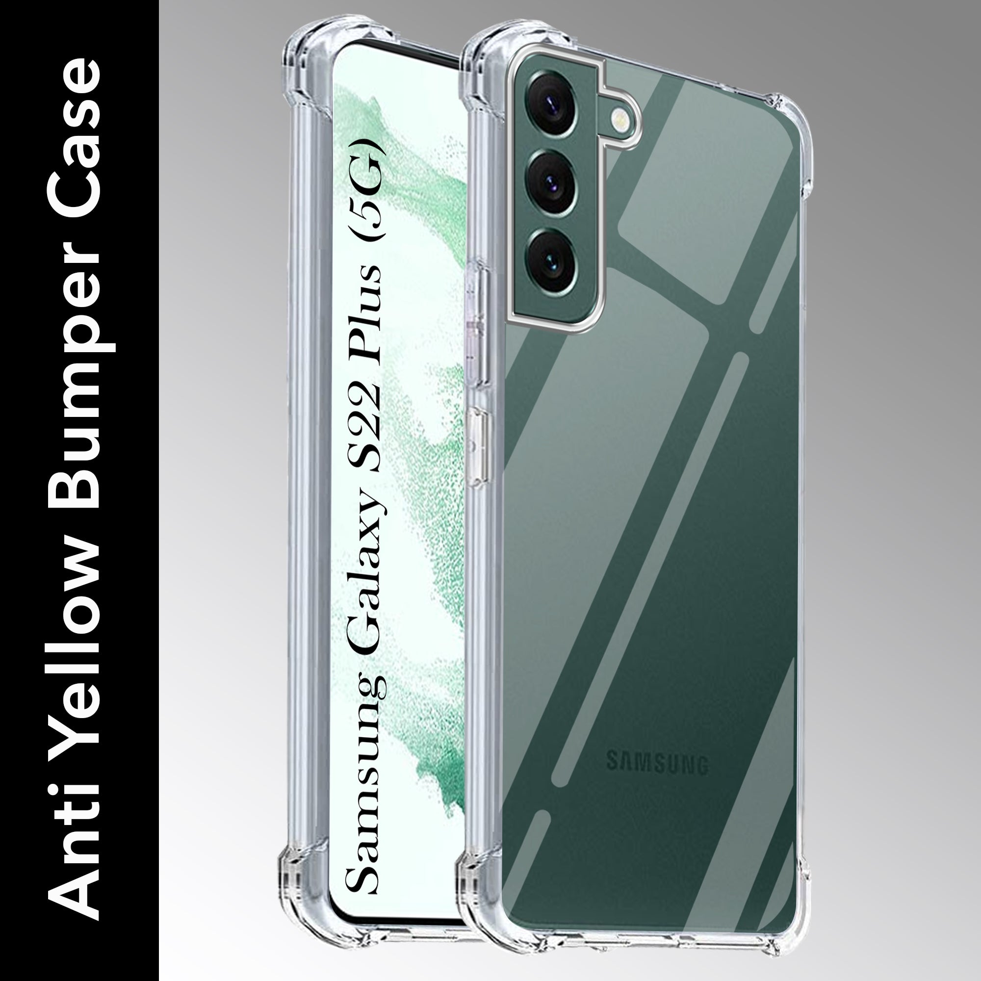 For Samsung Galaxy S22 Plus 5G Back Cover ( Shockproof Crystal Clear Anti Yellow Case | Drop & Camera Protection | Hard Polycarbonate)