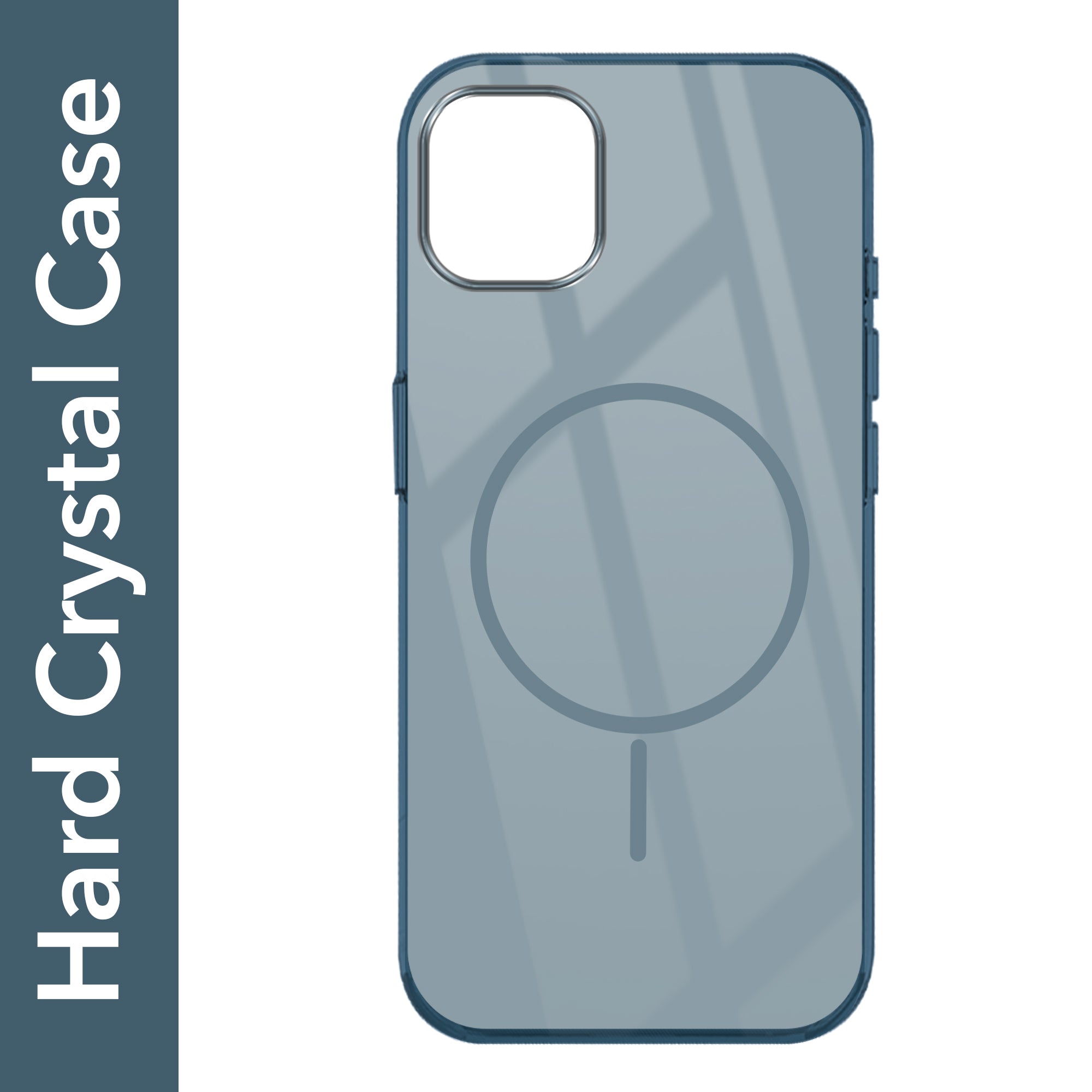 For Apple iPhone 14 Pro Max Back Cover Case (Crystal Clear Case | MagSafe Wireless Charging Support | Hard Anti Yellow | Camera Protection Bump)