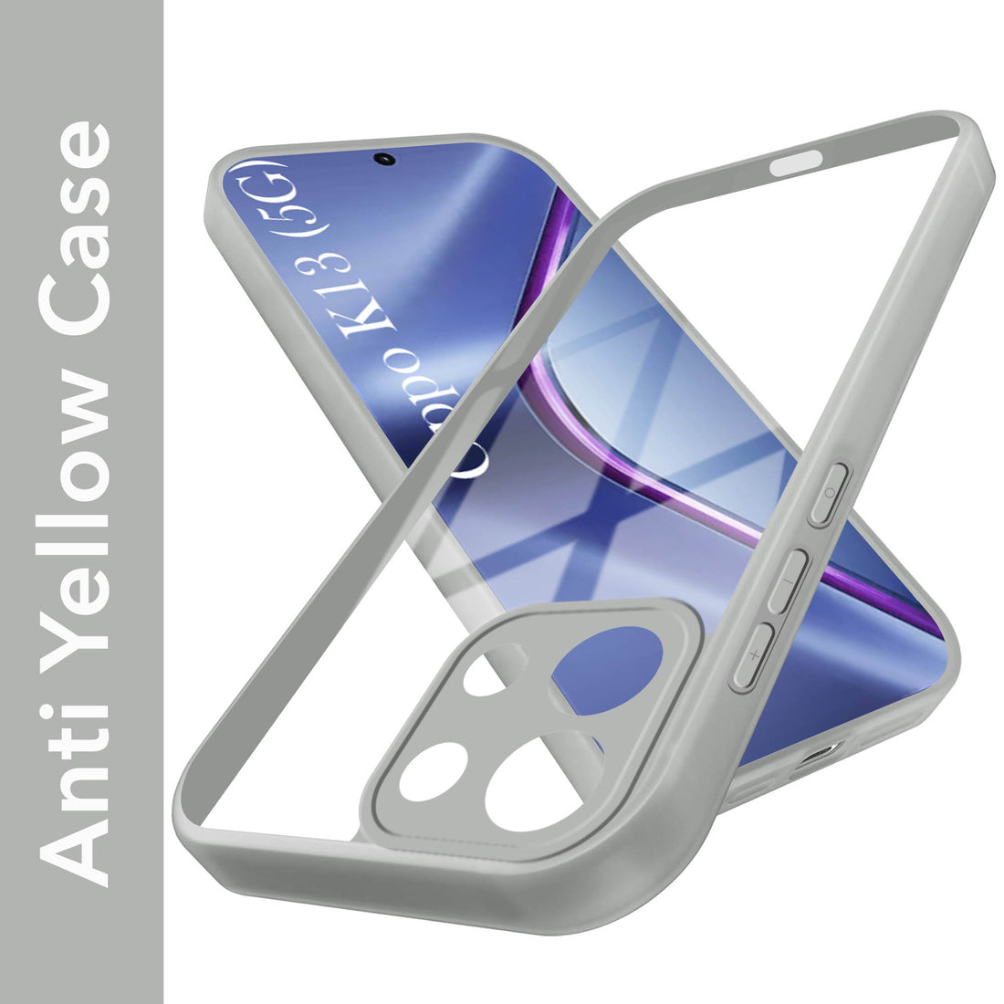 For Oppo K13 Back Cover Case (Lifetime Anti Yellow | Anti Scratch | Crystal Clear Shockproof)