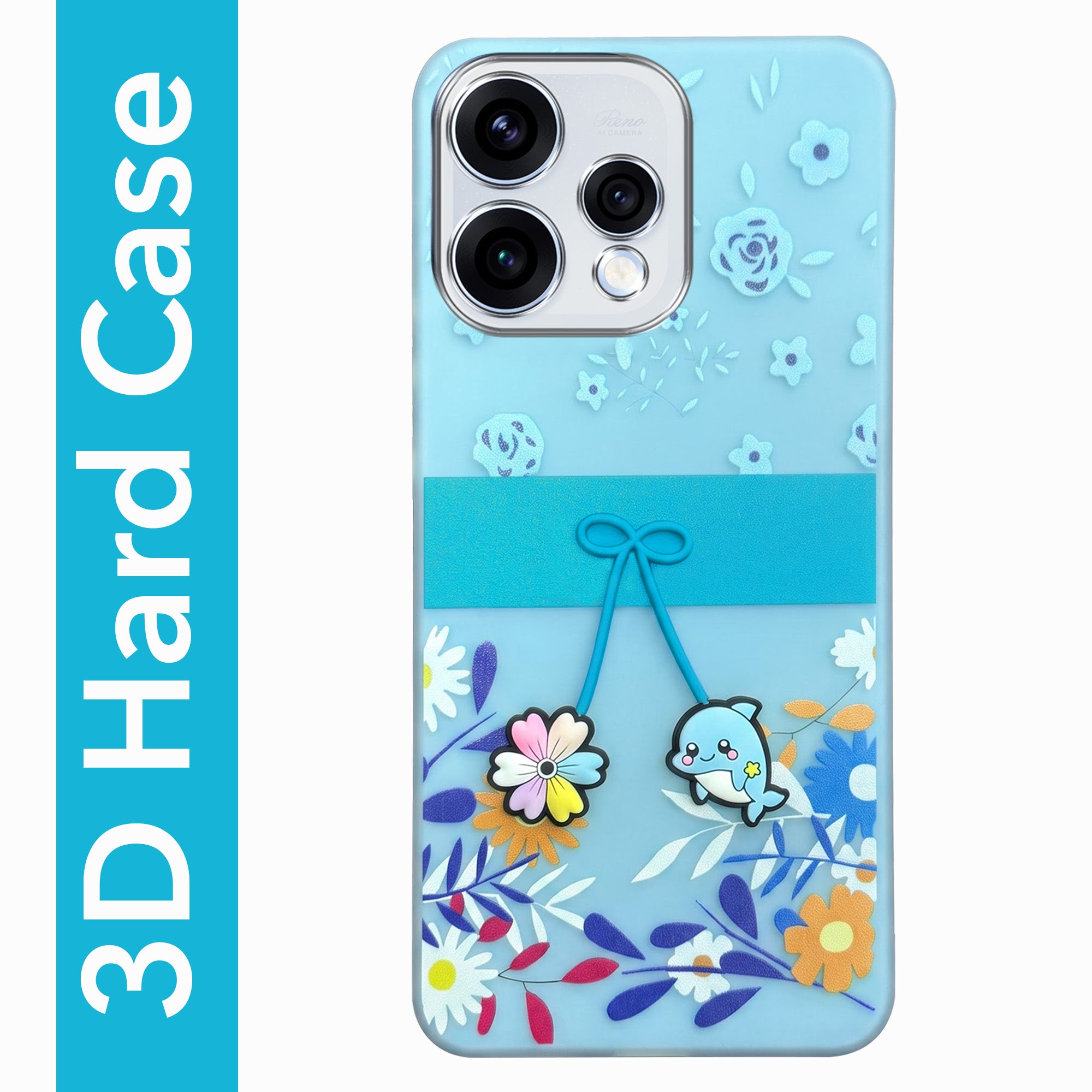 For Oppo Reno15 5G | Oppo Reno 15 5G Back Cover Case (3D Cute Cartoons | Hard Back Side Soft | Matte Premium Finish | HD Printing)