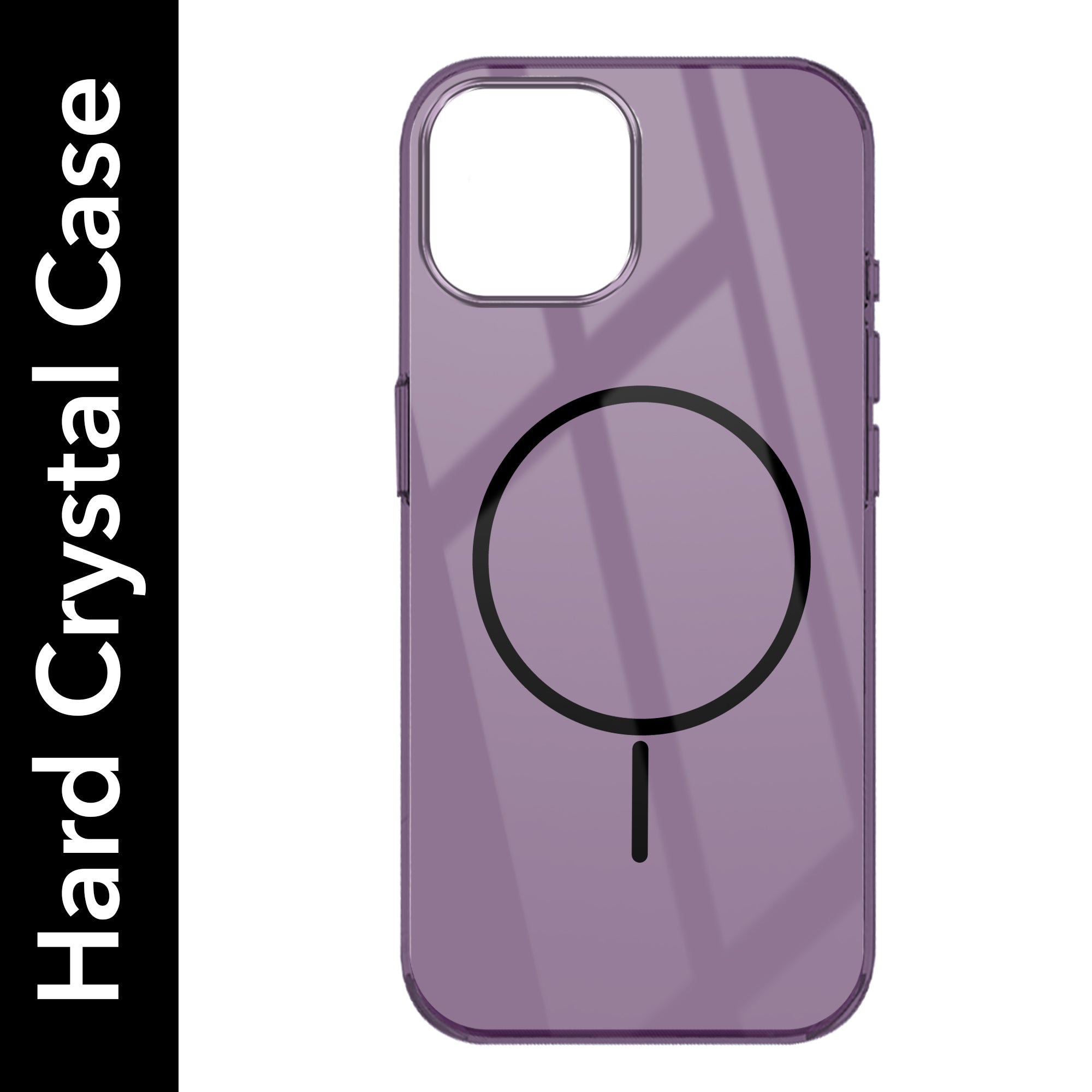 For Apple iPhone 15 Back Cover Case (Crystal Clear Case | MagSafe Wireless Charging Support | Hard Anti Yellow | Camera Protection Bump)
