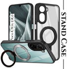 For Poco C85x 5G Back Cover Case (Kick Stand Ring Holder | Life time Anti Yellow | Camera Protection)