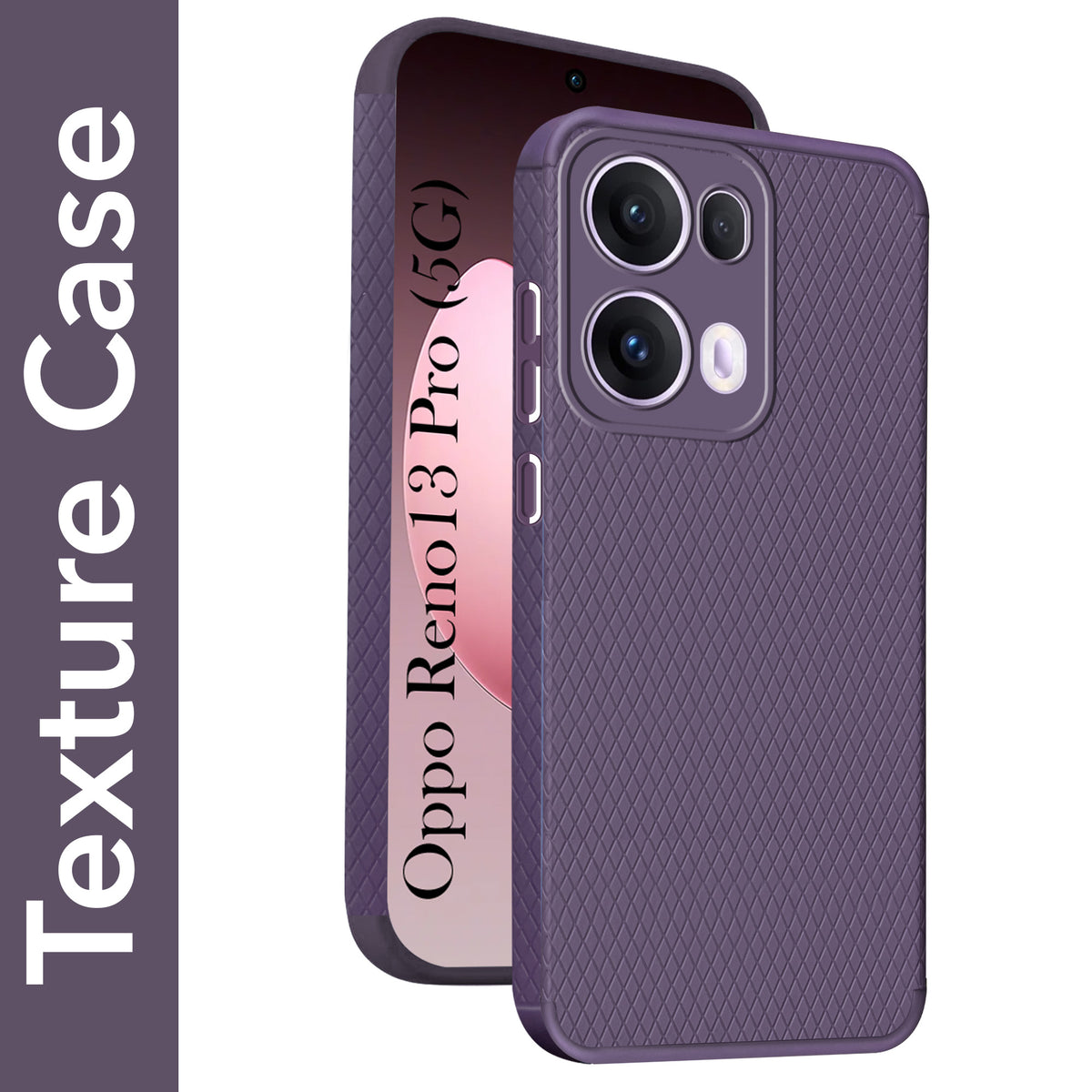 For Oppo Reno13 Pro | Oppo Reno 13 Pro Back Cover Case (Camera Protection | Side Grip Texture | Soft and Flexible)