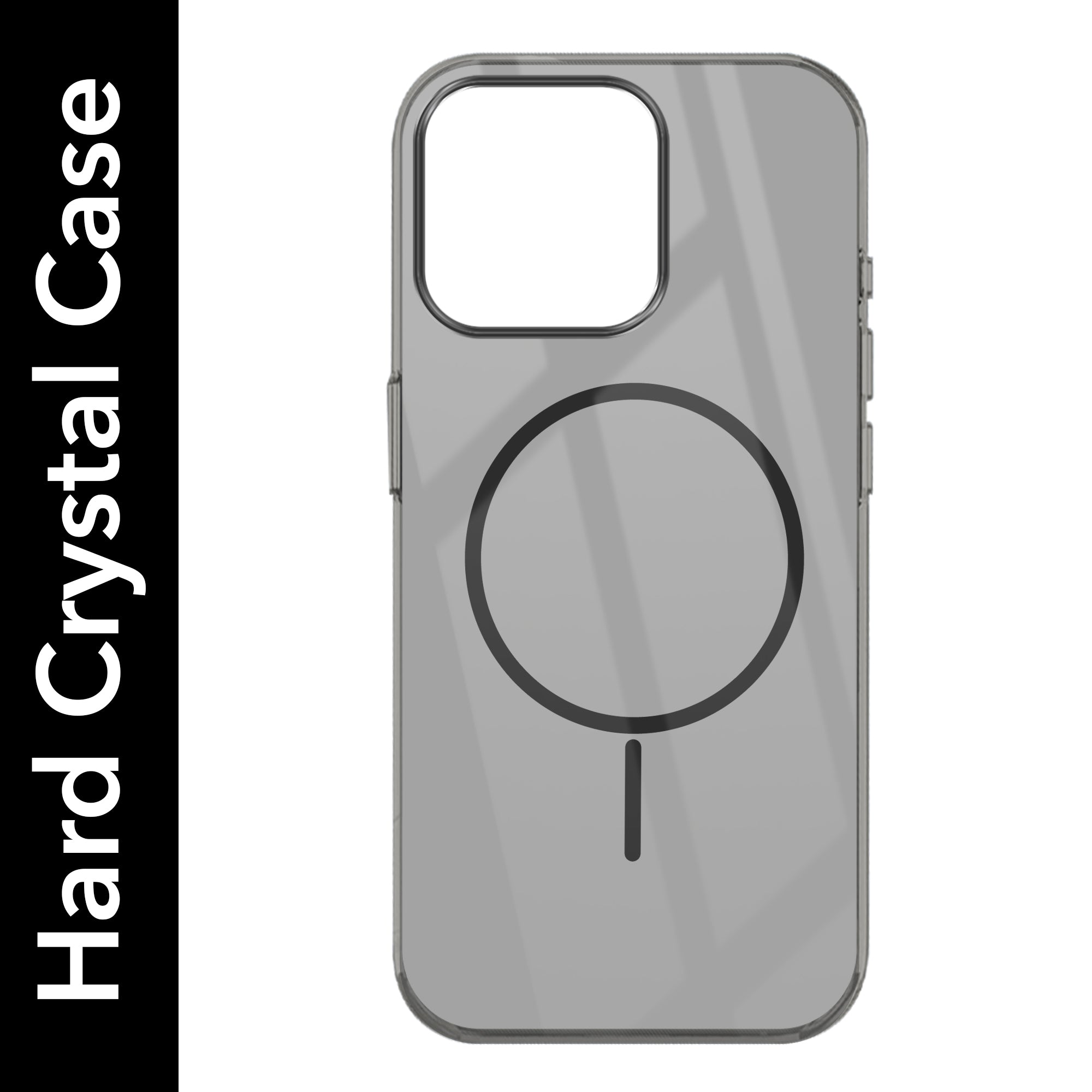 For Apple iPhone 16 Pro Max Back Cover Case (Crystal Clear Case | MagSafe Wireless Charging Support | Hard Anti Yellow | Camera Protection Bump)