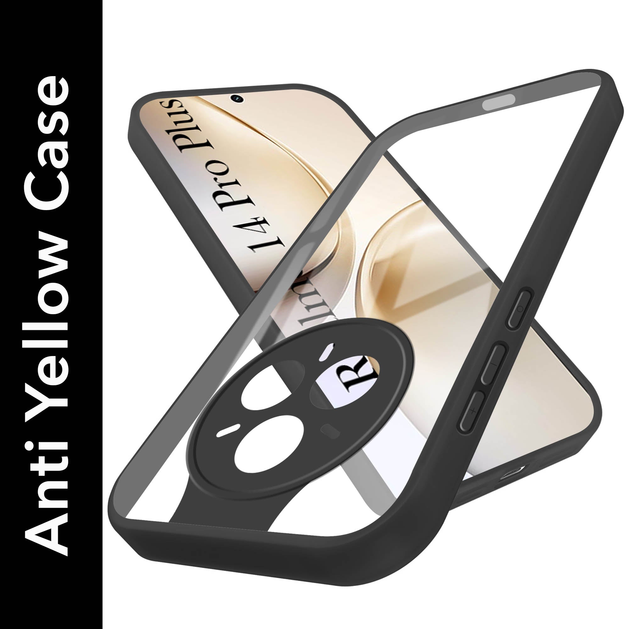 For Realme 14 Pro Plus 5G Back Cover Case (Lifetime Anti Yellow | Anti Scratch | Crystal Clear Shockproof)