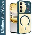 For Realme 14X Back Cover Case Lifetime Anti-Yellow Clear (Camera Protection | Side Grip | Wireless MagSafe Compatible)