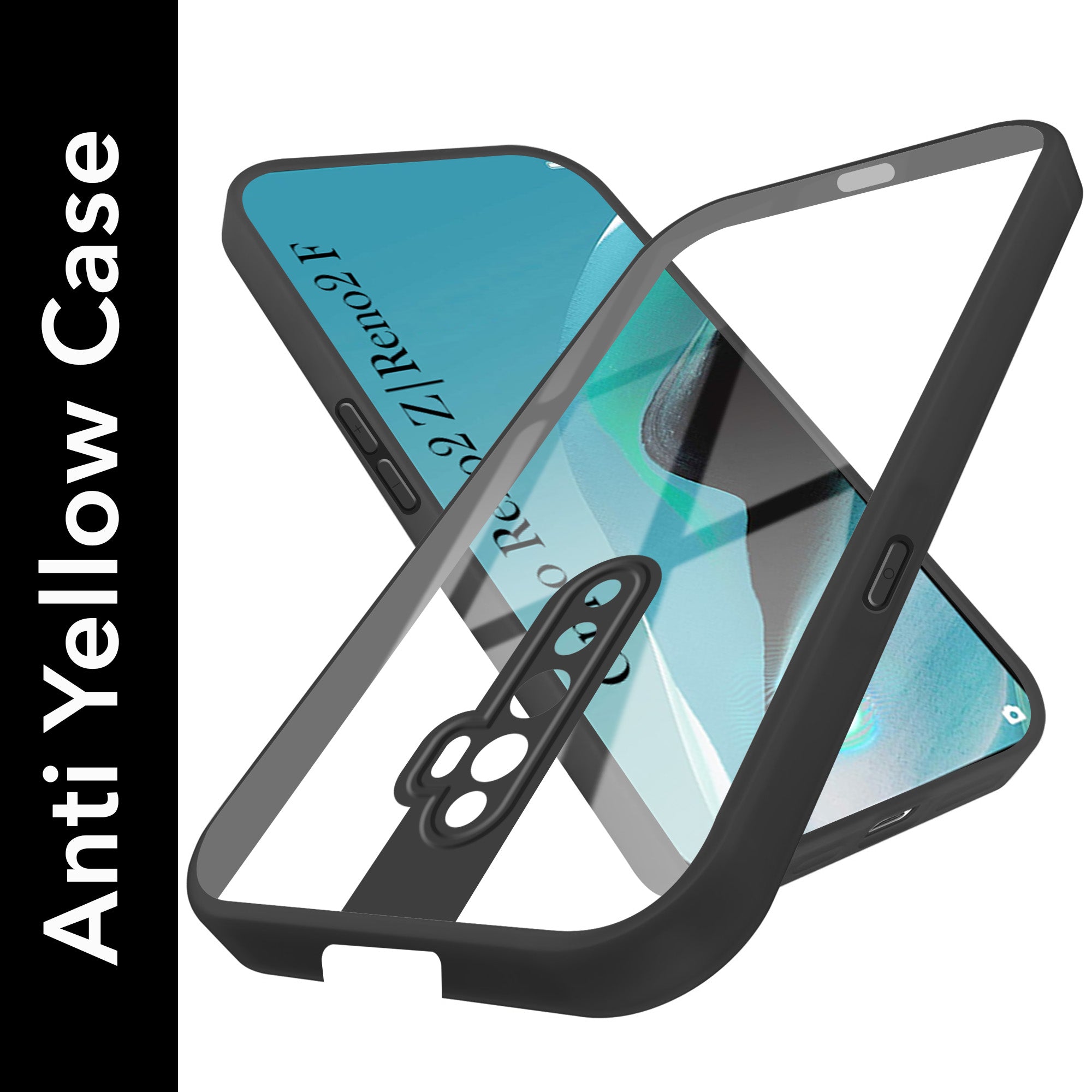 For Reno2 Z | Reno 2Z | Reno 2F | 2 F Back Cover Case Ultra-Hybrid (Lifetime Anti Yellow | Anti Scratch | Crystal Clear Shockproof)