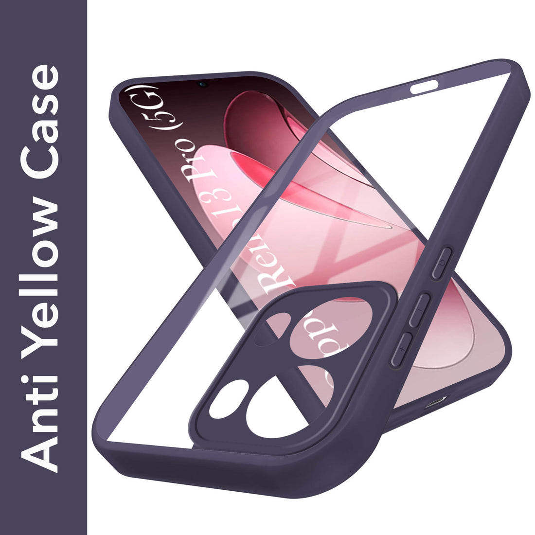 For Oppo Reno13 Pro | Oppo Reno 13 Pro Back Cover Case (Lifetime Anti Yellow | Anti Scratch | Crystal Clear Shockproof)