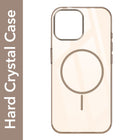 For Apple iPhone 13 Pro Max Back Cover Case (Crystal Clear Case | MagSafe Wireless Charging Support | Hard Anti Yellow | Camera Protection Bump)