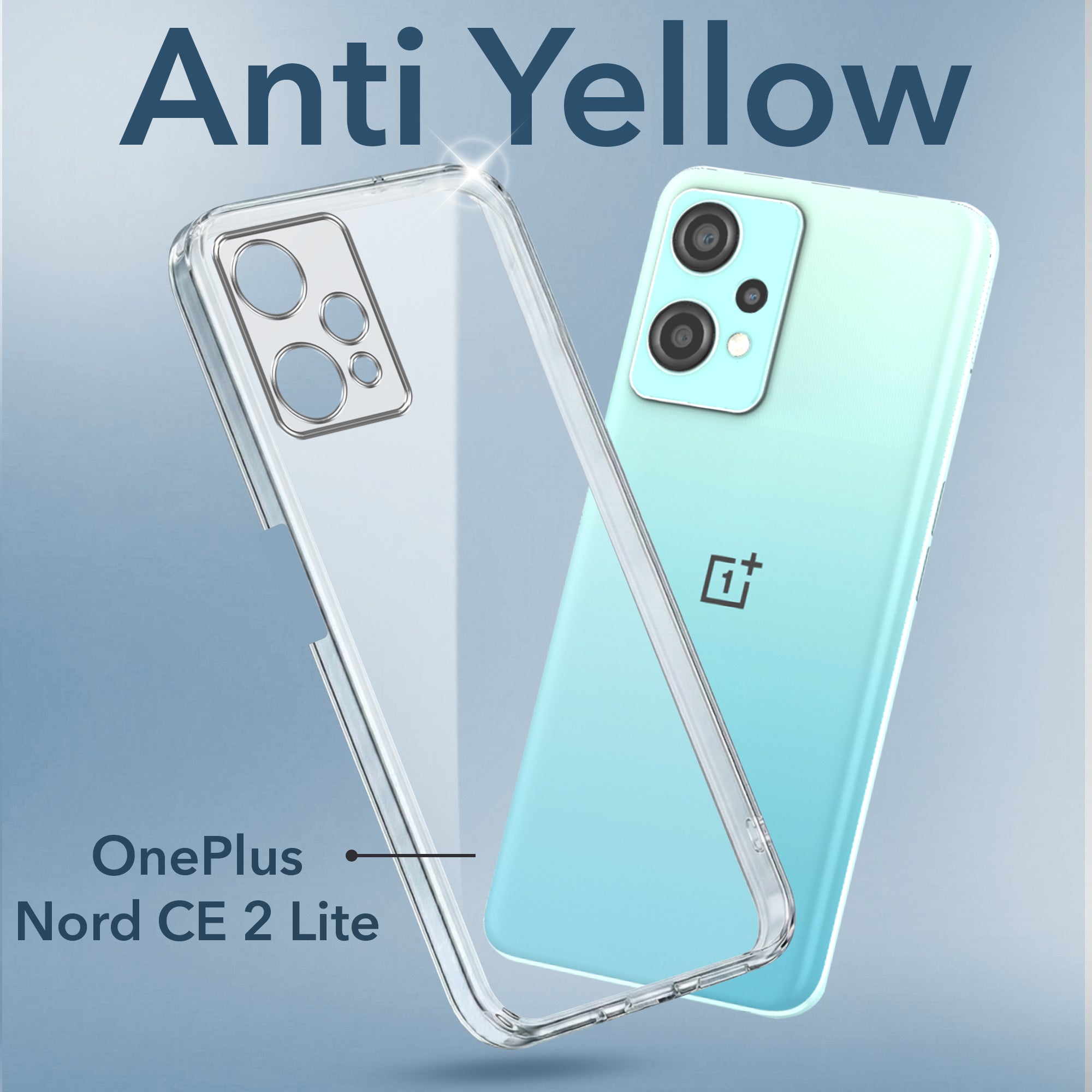 For OnePlus Nord CE 2 Lite Back Cover Case (Hard Anti Yellow Clear Case | Drop & Camera Protection | Shockproof Polycarbonate)