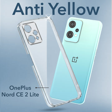 For OnePlus Nord CE 2 Lite Back Cover Case (Hard Anti Yellow Clear Case | Drop & Camera Protection | Shockproof Polycarbonate)