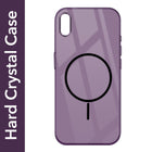 For Apple iPhone Xs Max Back Cover Case (Crystal Clear Case | MagSafe Wireless Charging Support | Hard Anti Yellow | Camera Protection Bump)