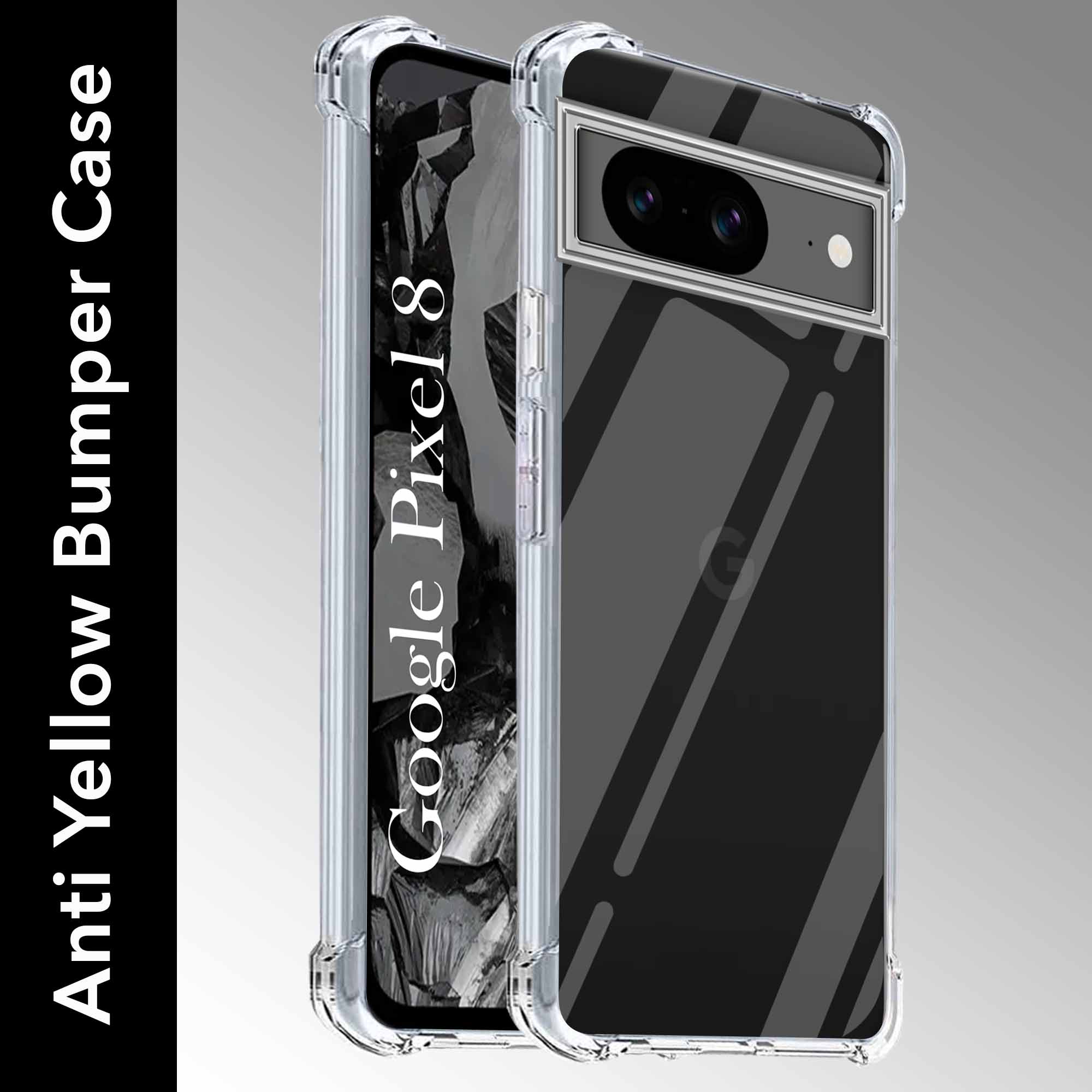 For Google Pixel 8 Back Cover (Shockproof Crystal Clear  Case |  Drop & Camera Protection | Hard Polycarbonate)