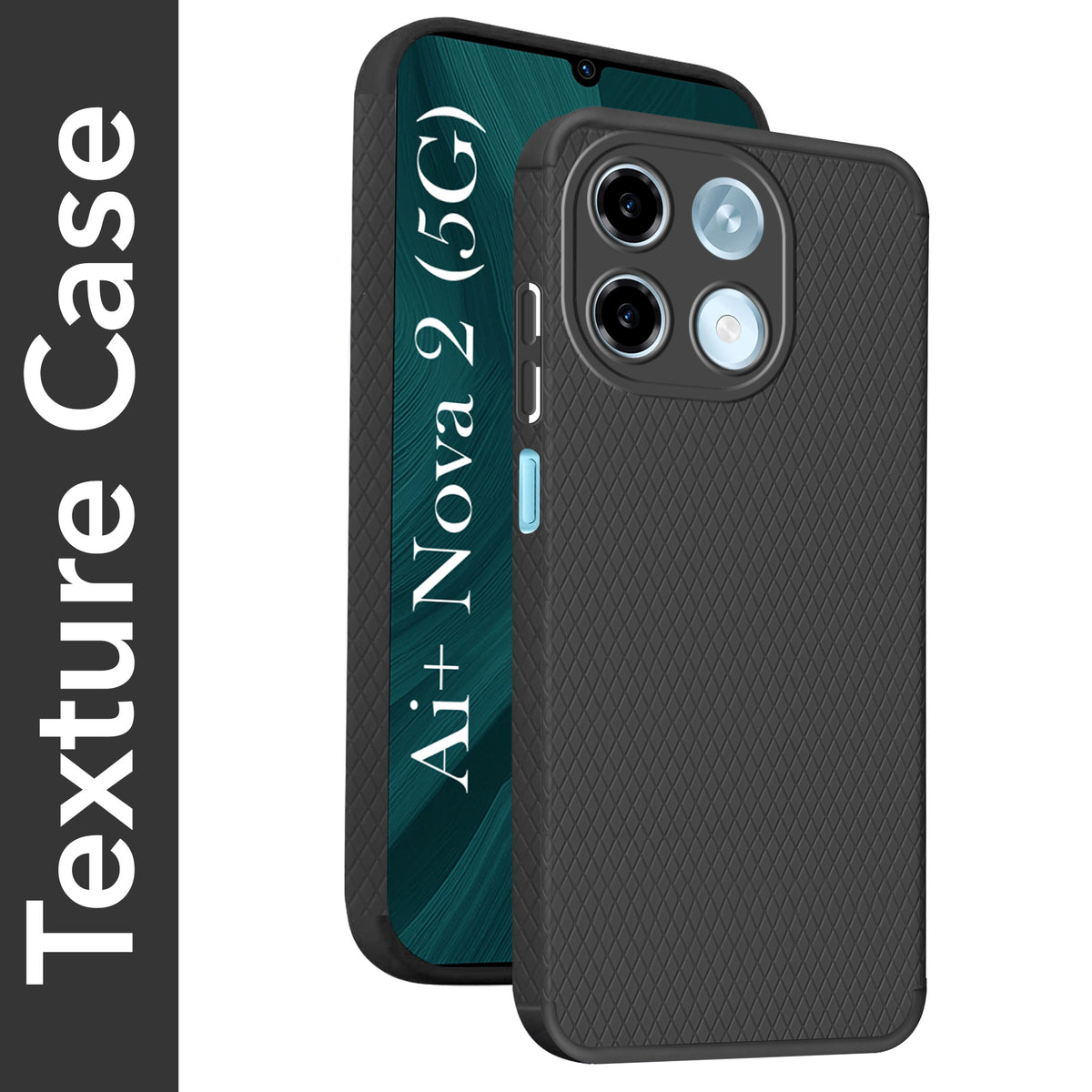 For Ai+ Nova 2 5G Back Cover Case Liquid Silicone (Camera Protection | Side Grip Texture | Soft and Flexible)