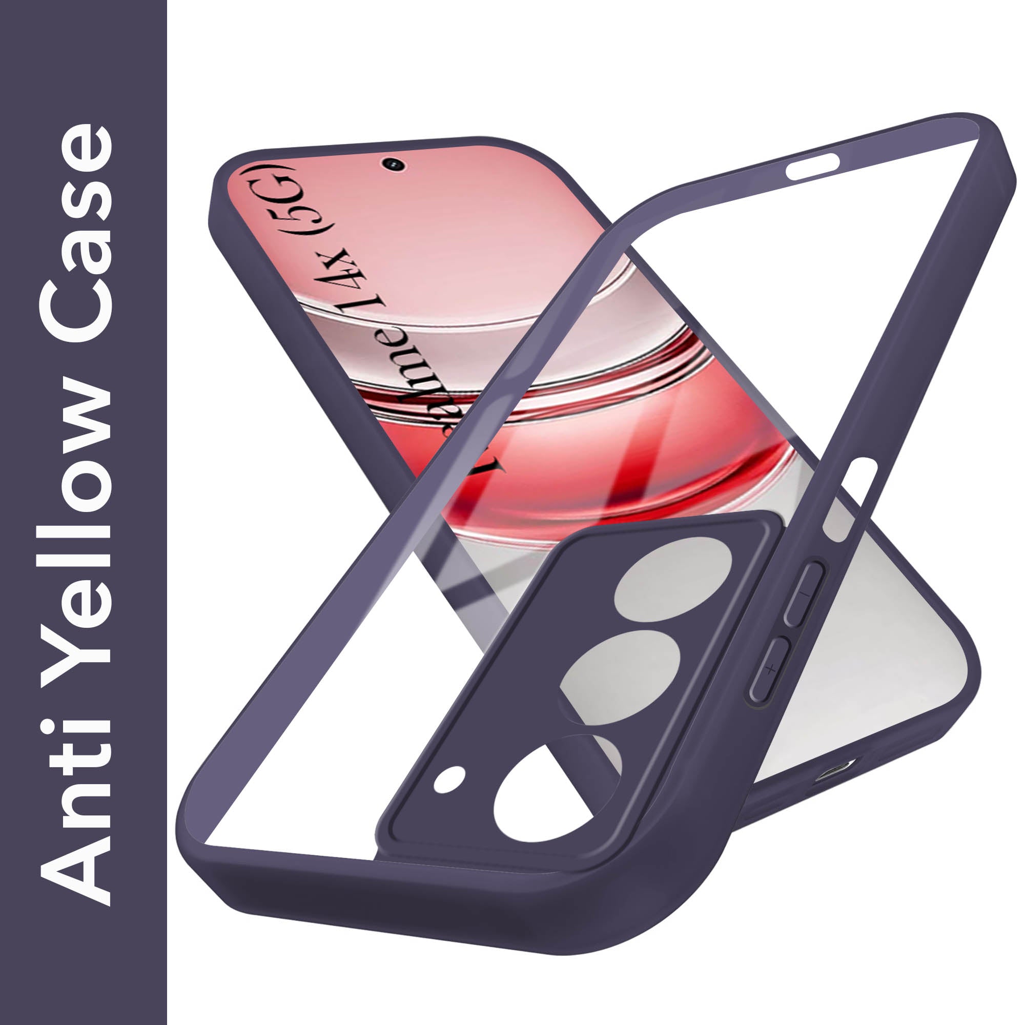 For Realme 14X Back Cover Case (Lifetime Anti Yellow | Anti Scratch | Crystal Clear Shockproof)