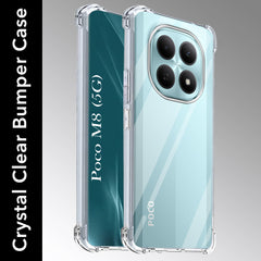 For Poco M8 5G Back Cover Shockproof Crystal-Clear (Drop & Camera Protection | Hard Polycarbonate)
