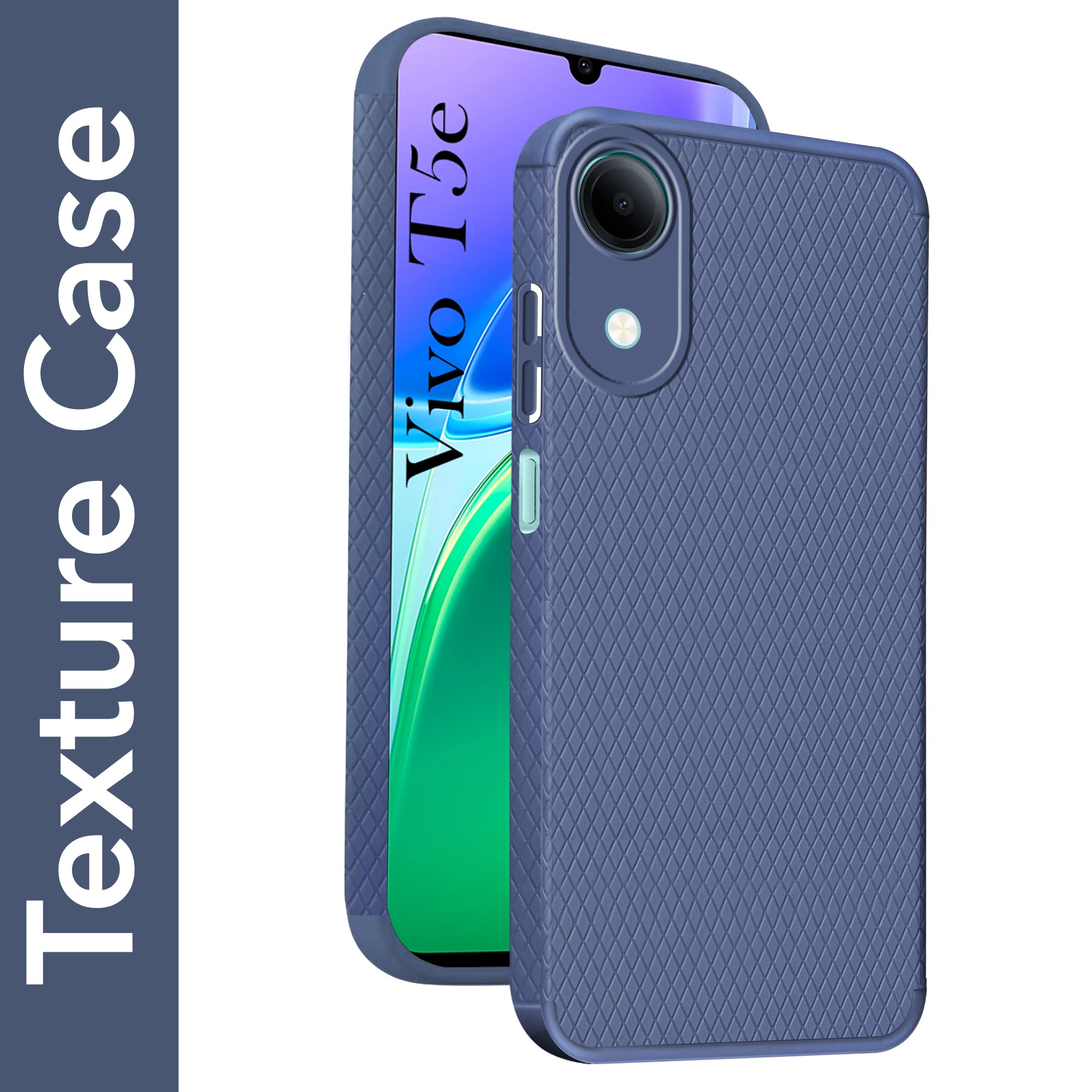 For Vivo T5e 4G Back Cover Case Liquid Silicone (Camera Protection | Side Grip Texture | Soft and Flexible)