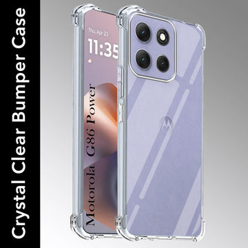 For Motorola Moto G86 Power Back Cover Shockproof Crystal-Clear (Drop & Camera Protection | Hard Polycarbonate)