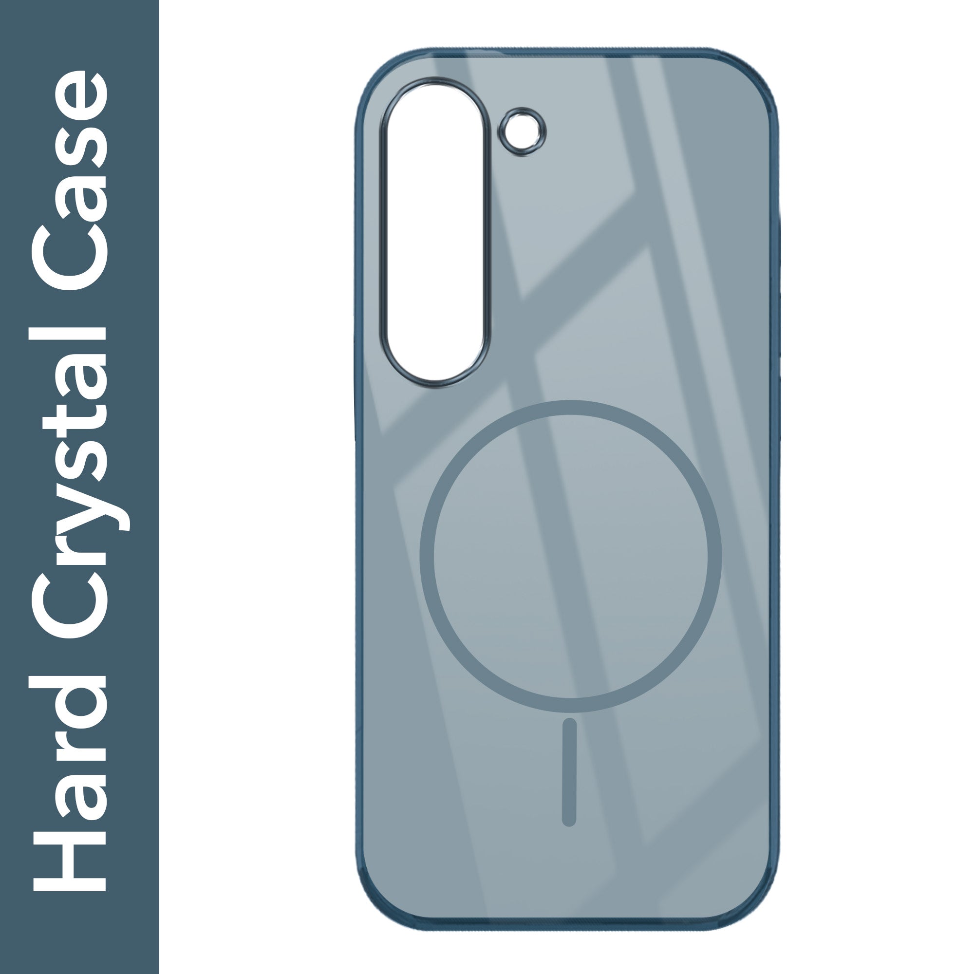 For Samsung Galaxy S23 5G Back Cover Case (Crystal Clear Case | MagSafe Wireless Charging Support | Hard Anti Yellow | Camera Protection Bump)