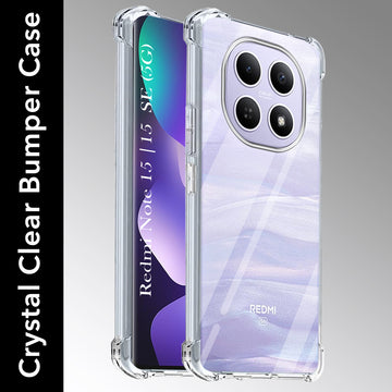 For Redmi note 15 | Redmi note 15 SE (5G) Shockproof Crystal-Clear Back Cover (Drop & Camera Protection | Hard Polycarbonate)
