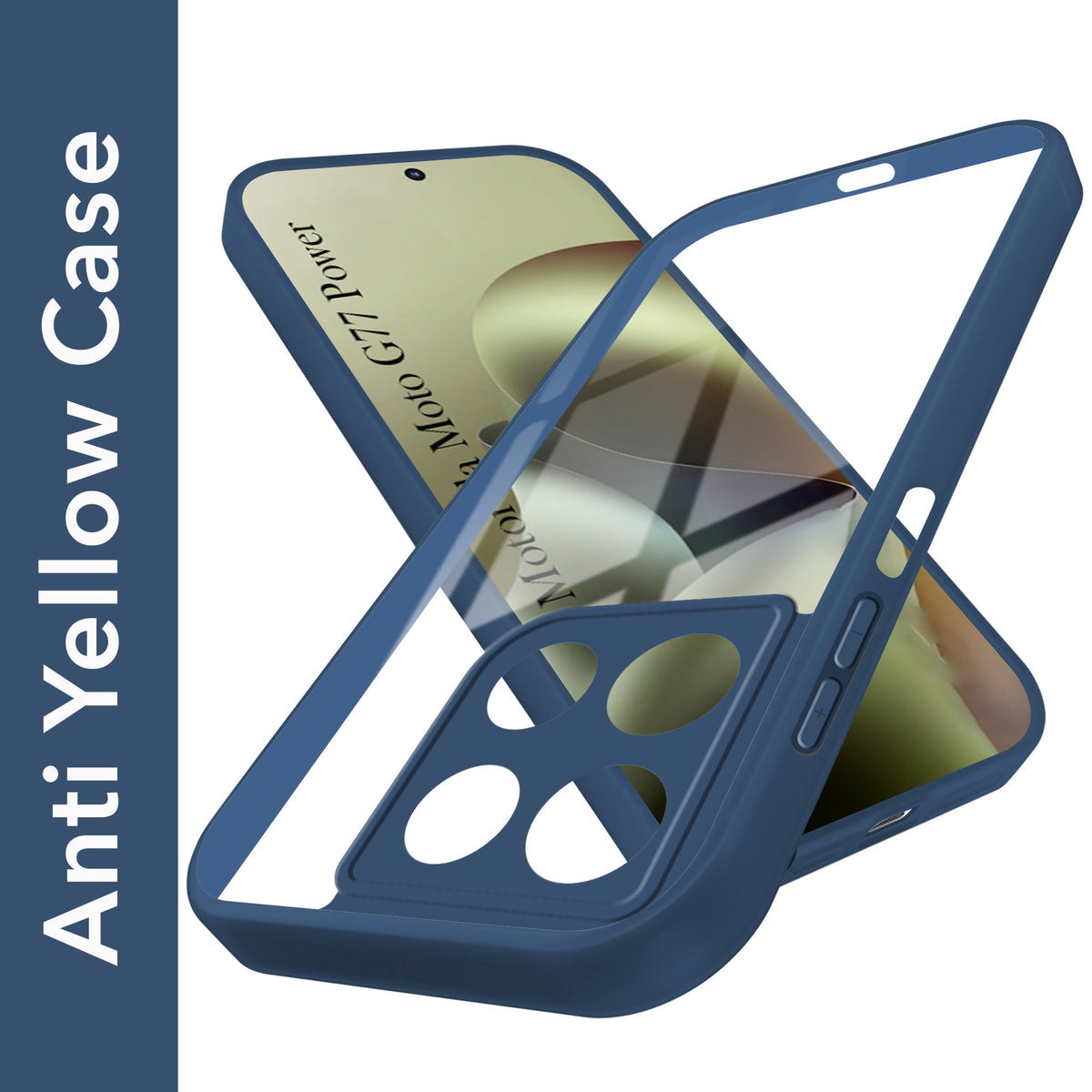For Motorola Moto G77 Power Back Cover Case Ultra-Hybrid (Lifetime Anti Yellow | Anti Scratch | Crystal Clear Shockproof)