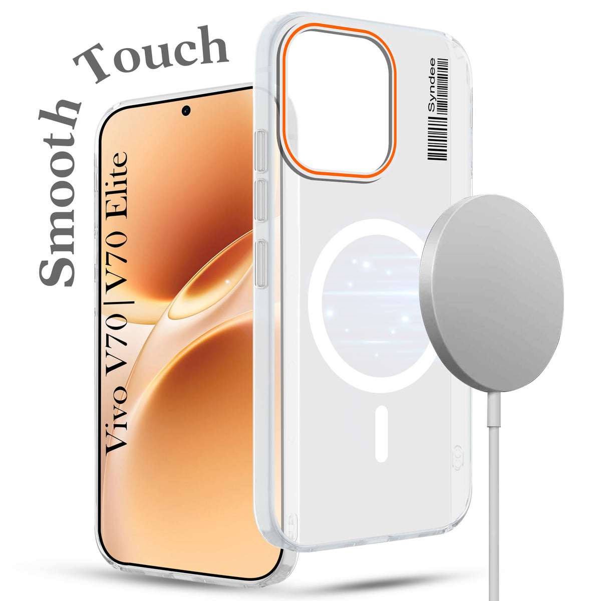 For Vivo V70 | Vivo V70 Elite 5G Back Cover Case (Soft Touch | Camera Bump Protection | MagSafe Compatible | Matte Finish)