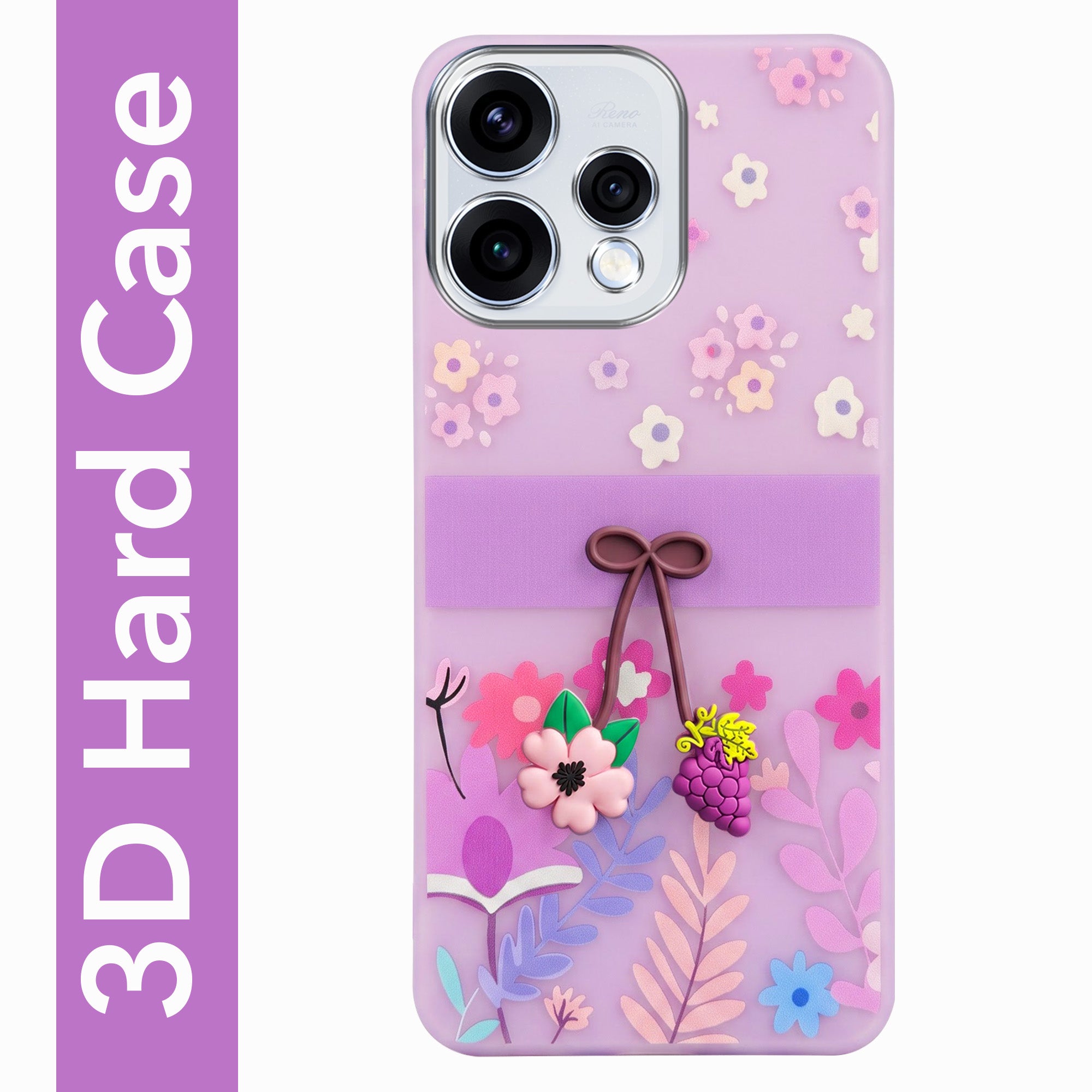 For Oppo Reno15 5G | Oppo Reno 15 5G Back Cover Case (3D Cute Cartoons | Hard Back Side Soft | Matte Premium Finish | HD Printing)