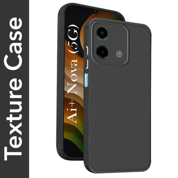 For Ai+ Nova 5G Back Cover Case Liquid Silicone (Camera Protection | Side Grip Texture | Soft and Flexible)