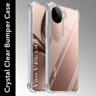 For Vivo V40e Back Cover Shockproof Crystal-Clear (Drop & Camera Protection | Hard Polycarbonate)