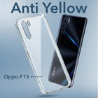 For Oppo F15  Back Cover Case (Hard Anti Yellow Clear Case | Sleek Hard Crystal Clear | Drop & Camera Protection | Shockproof Polycarbonate)