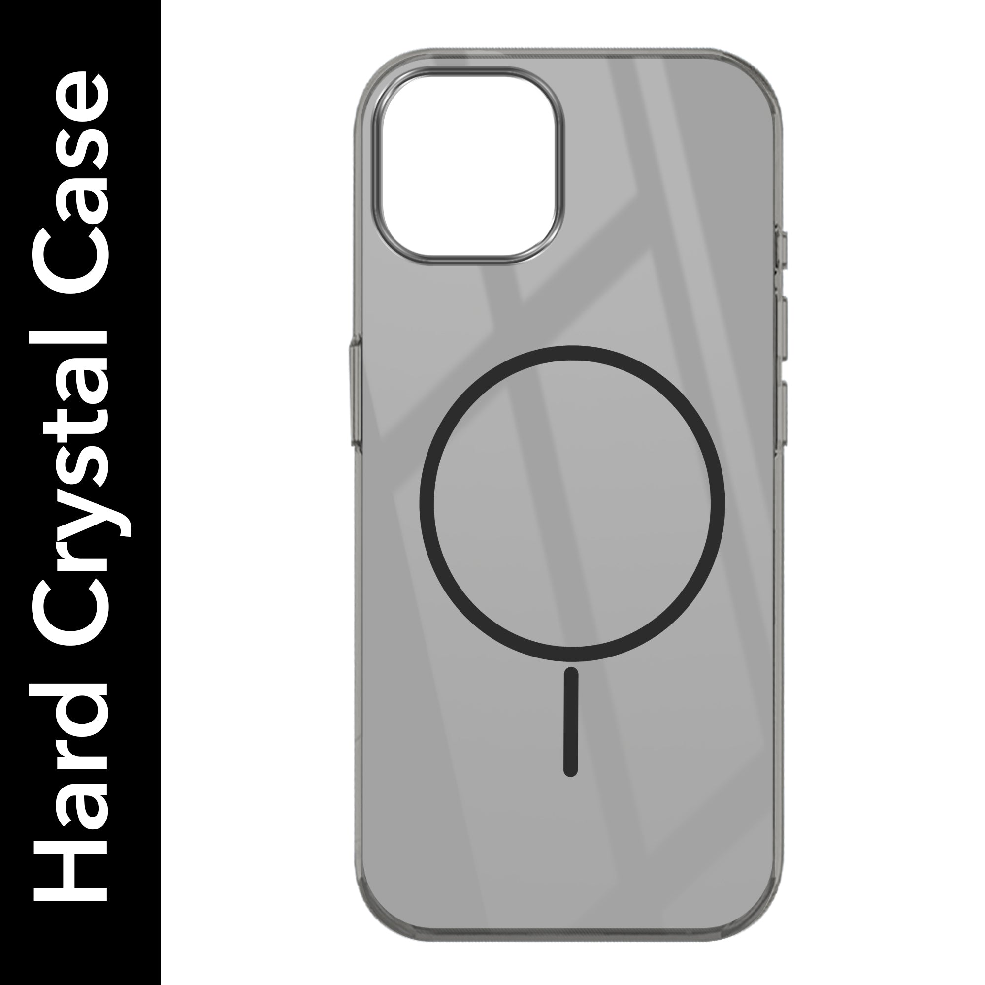 For Apple iPhone 14 Back Cover Case (Crystal Clear Case | MagSafe Wireless Charging Support | Hard Anti Yellow | Camera Protection Bump)