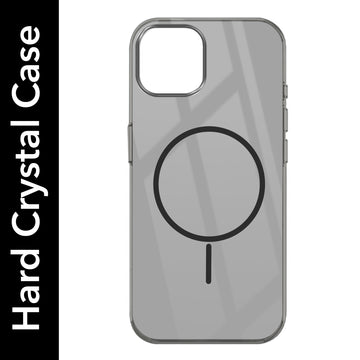 For Apple iPhone 14 Back Cover Case (Crystal Clear Case | MagSafe Wireless Charging Support | Hard Anti Yellow | Camera Protection Bump)
