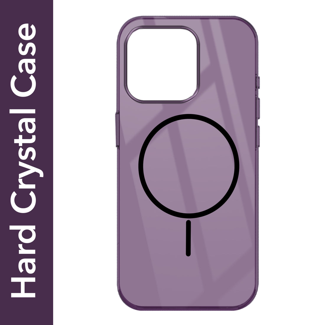For Apple iPhone 15 Pro Back Cover Case (Crystal Clear Case | MagSafe Wireless Charging Support | Hard Anti Yellow | Camera Protection Bump)