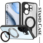 For Vivo X200 FE Back Cover Case (Kick Stand Ring Holder | Life time Anti Yellow | Camera Protection)