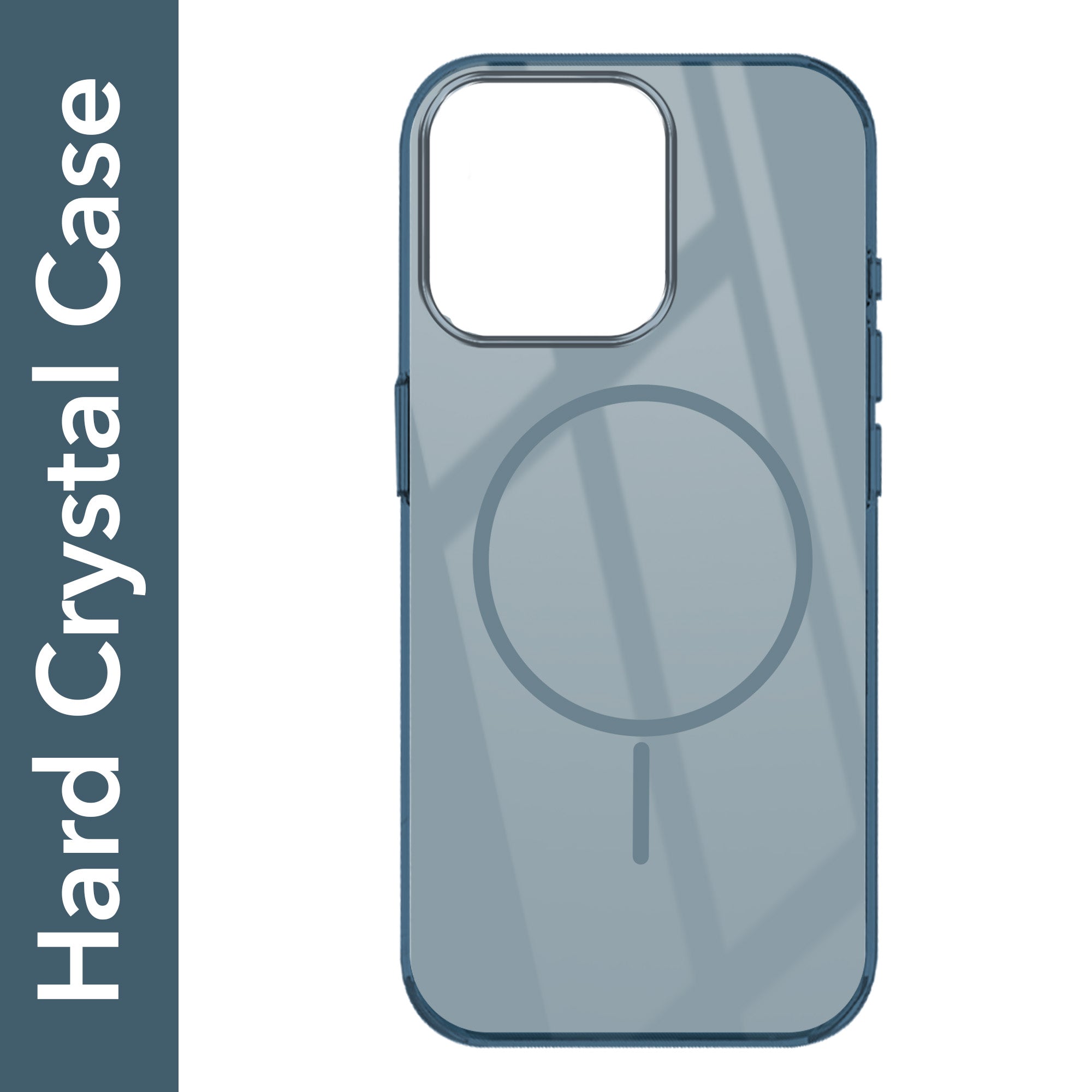 For Apple iPhone 14 Pro Back Cover Case (Crystal Clear Case | MagSafe Wireless Charging Support | Hard Anti Yellow | Camera Protection Bump)