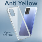 For Oppo A74 4G Back Cover Case (Hard Anti Yellow Clear Case | Drop & Camera Protection | Shockproof Polycarbonate)