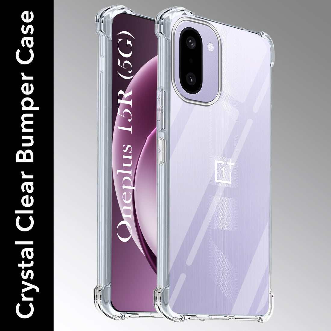 For OnePlus 15R Shockproof Crystal-Clear Back Cover (Drop & Camera Protection | Hard Polycarbonate)
