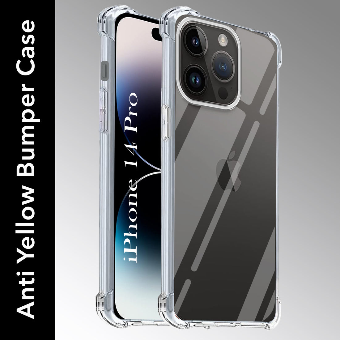 For Apple iPhone 14 Pro Back Cover (Shockproof Crystal Clear Case |  Drop & Camera Protection | Hard Polycarbonate)