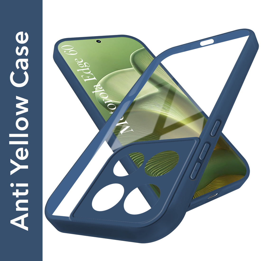 For Motorola Moto Edge 60 Back Cover Case (Lifetime Anti Yellow | Anti Scratch | Crystal Clear Shockproof)