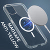 For Nothing Phone 1 Back Cover Case Lifetime Anti-Yellow MagSafe Compatible Clear (Sleek Hard Crystal | Shockproof and Camera Protection)