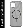 For Apple iPhone 14 Pro Max Back Cover Case (Crystal Clear Case | MagSafe Wireless Charging Support | Hard Anti Yellow | Camera Protection Bump)