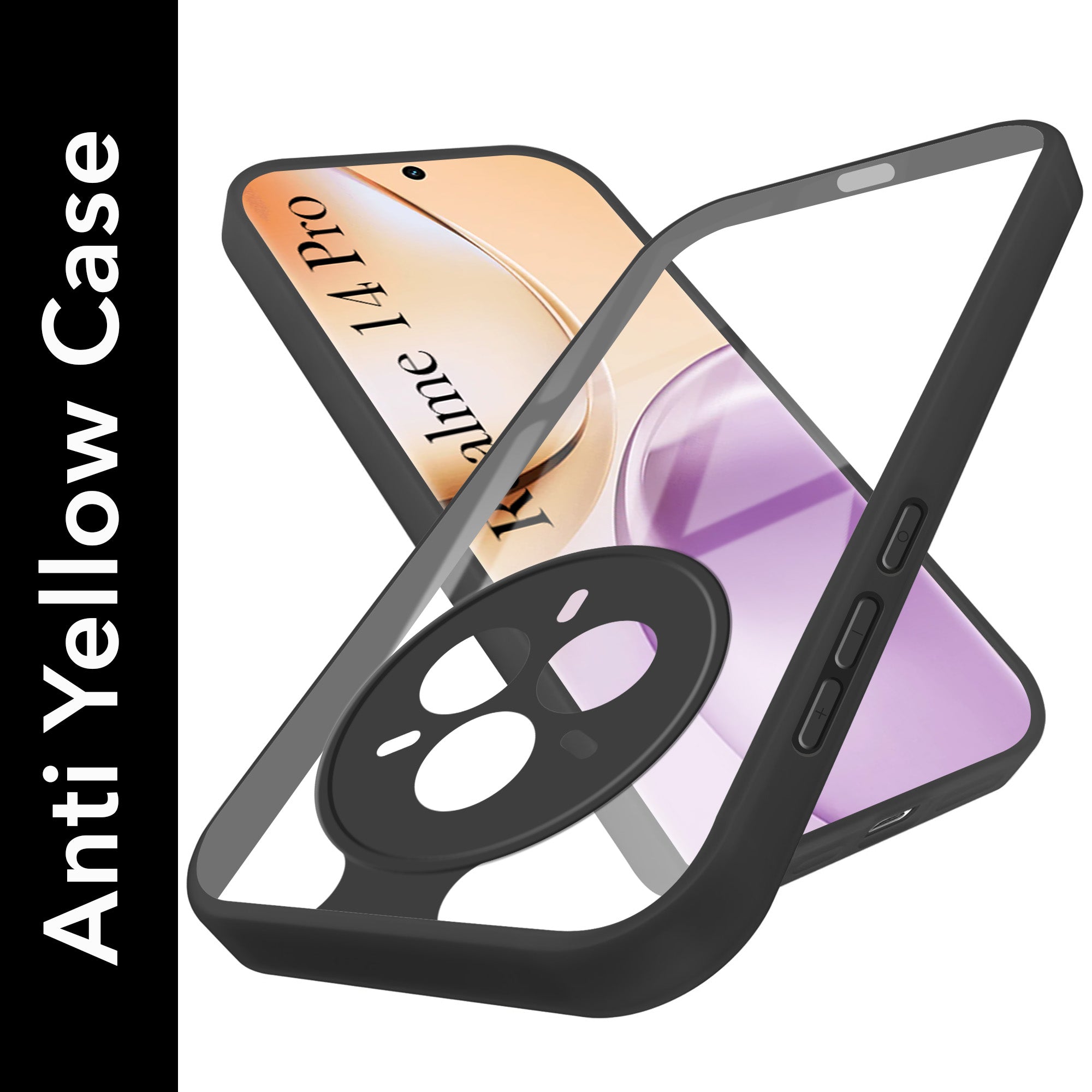 For Realme 14 Pro Back Cover Case (Lifetime Anti Yellow | Anti Scratch | Crystal Clear Shockproof)