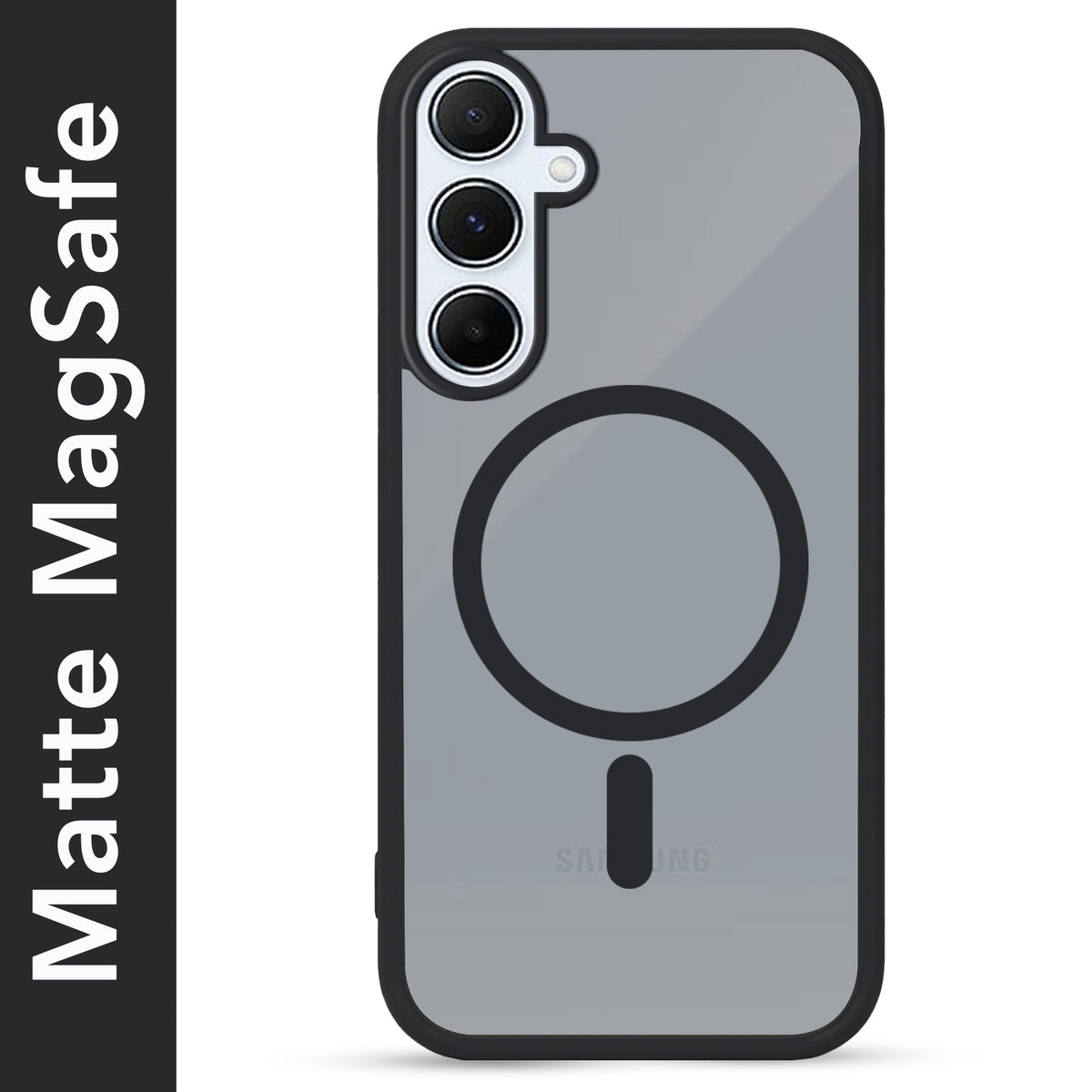 For Samsung Galaxy A55 5G Matte Finish Back Case Cover (MagSafe Compatible | Translucent Soft Touch | Slim and Unbreakable)
