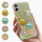 For Samsung Galaxy M17e Back Cover Case (3D Cute Cartoons | Hard Back Side Soft | Matte Premium Finish | HD Printing)