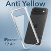 For Apple iPhone 17 Air Lifetime Anti-Yellow Clear Back Cover Case (Sleek Hard Crystal | Shockproof and Camera Protection)