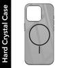 For Apple iPhone 15 Pro Back Cover Case (Crystal Clear Case | MagSafe Wireless Charging Support | Hard Anti Yellow | Camera Protection Bump)