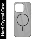 For Apple iPhone 15 Pro Back Cover Case (Crystal Clear Case | MagSafe Wireless Charging Support | Hard Anti Yellow | Camera Protection Bump)