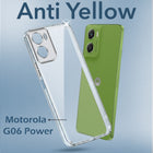 For Motorola Moto G06 Power Back Cover Case Lifetime Anti-Yellow Clear (Sleek Hard Crystal | Shockproof and Camera Protection)